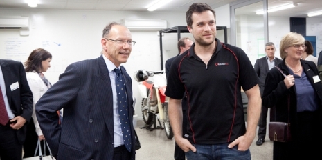 Rupert Holborow from the United Nations Security Council (left), and Alistair Sc