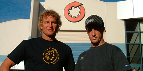 Mike and Emmit, RPM HQ, 2004